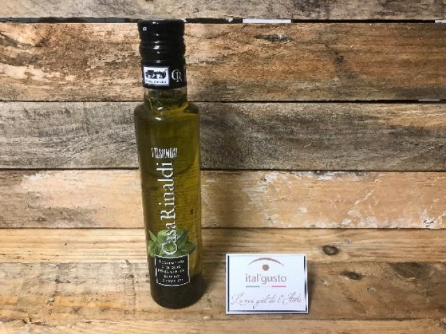 Huile d'olive au basilic - 25cl